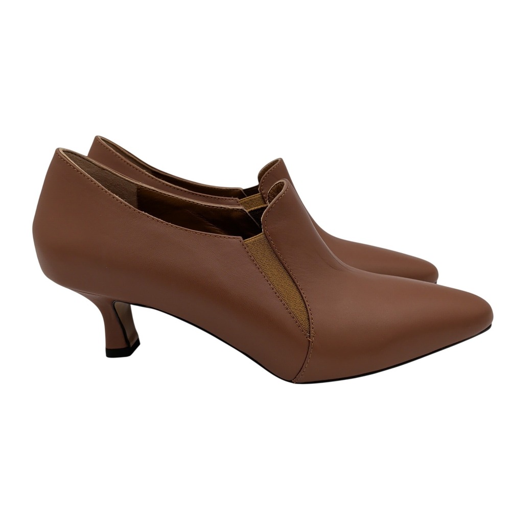 Girotti Mid Heel Pointed Toe Shoes 49835 Women's 42 Leather Kitten Heel